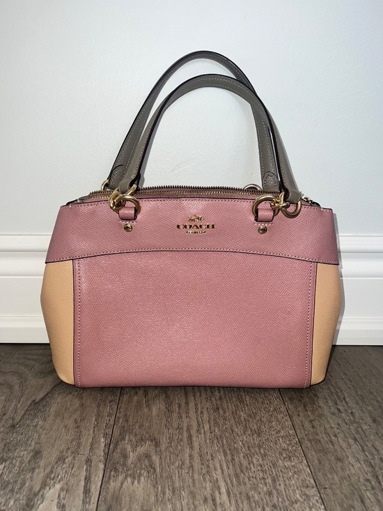 Coach Mini Brooke Carryall in Colorblock Dusty Rose Beechwood - Picture 12 of 12